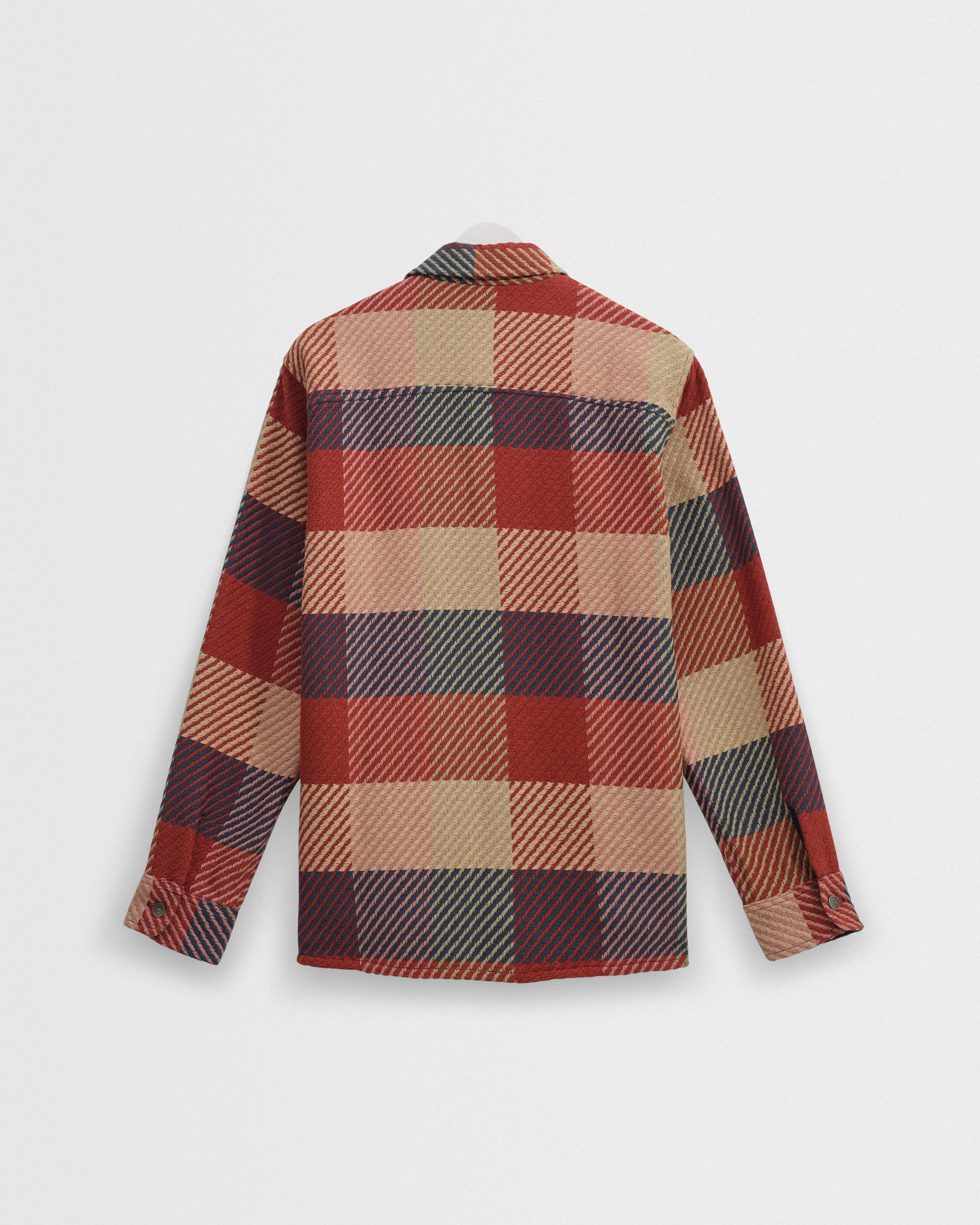 Whiting - Red And Multicolour Block Check Overshirt - Image 9