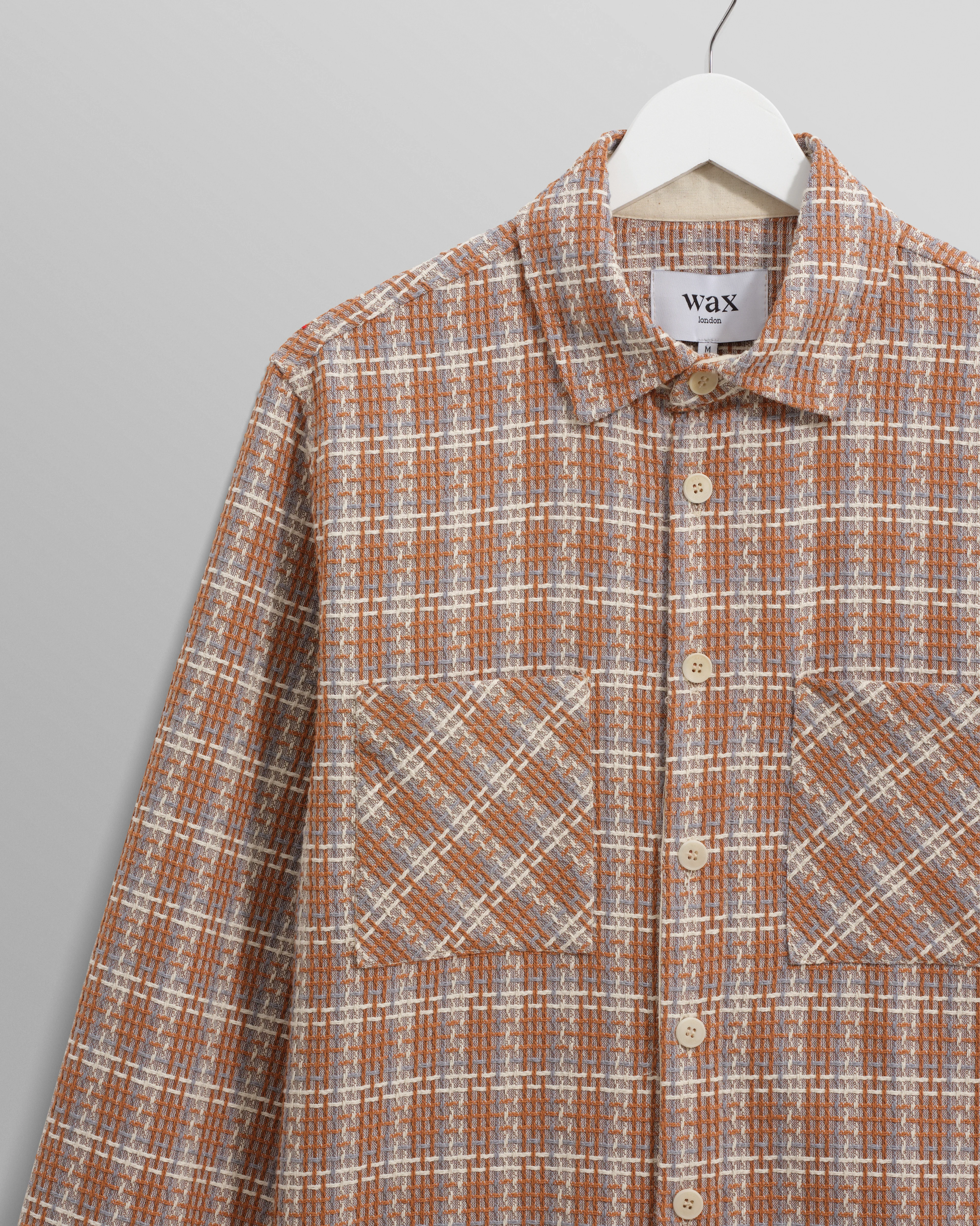 Whiting - Tan And Multicolour Ladder Check Overshirt - Image 8