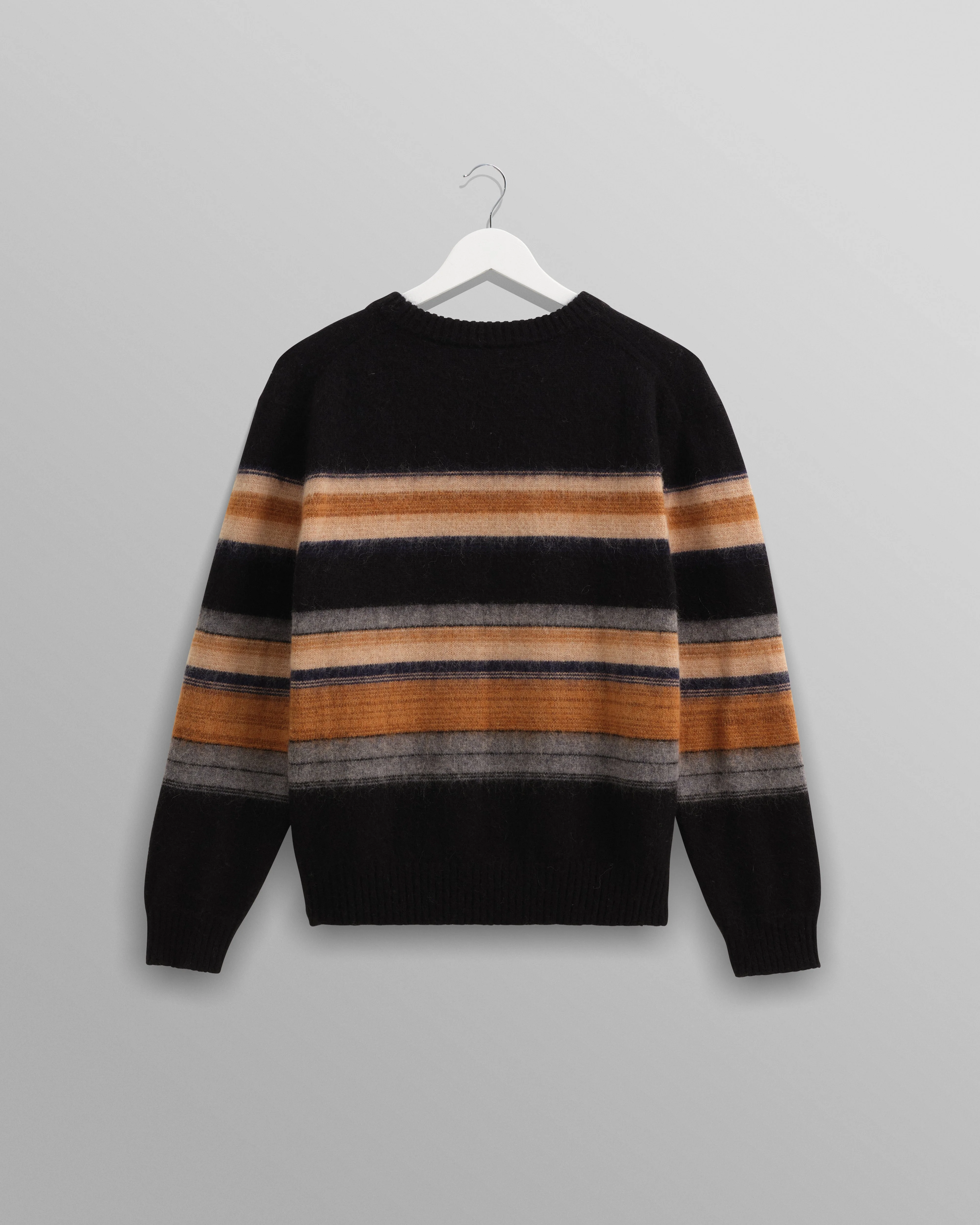 Wilde - Black Brush Stripe Wool Jumper - Image 9