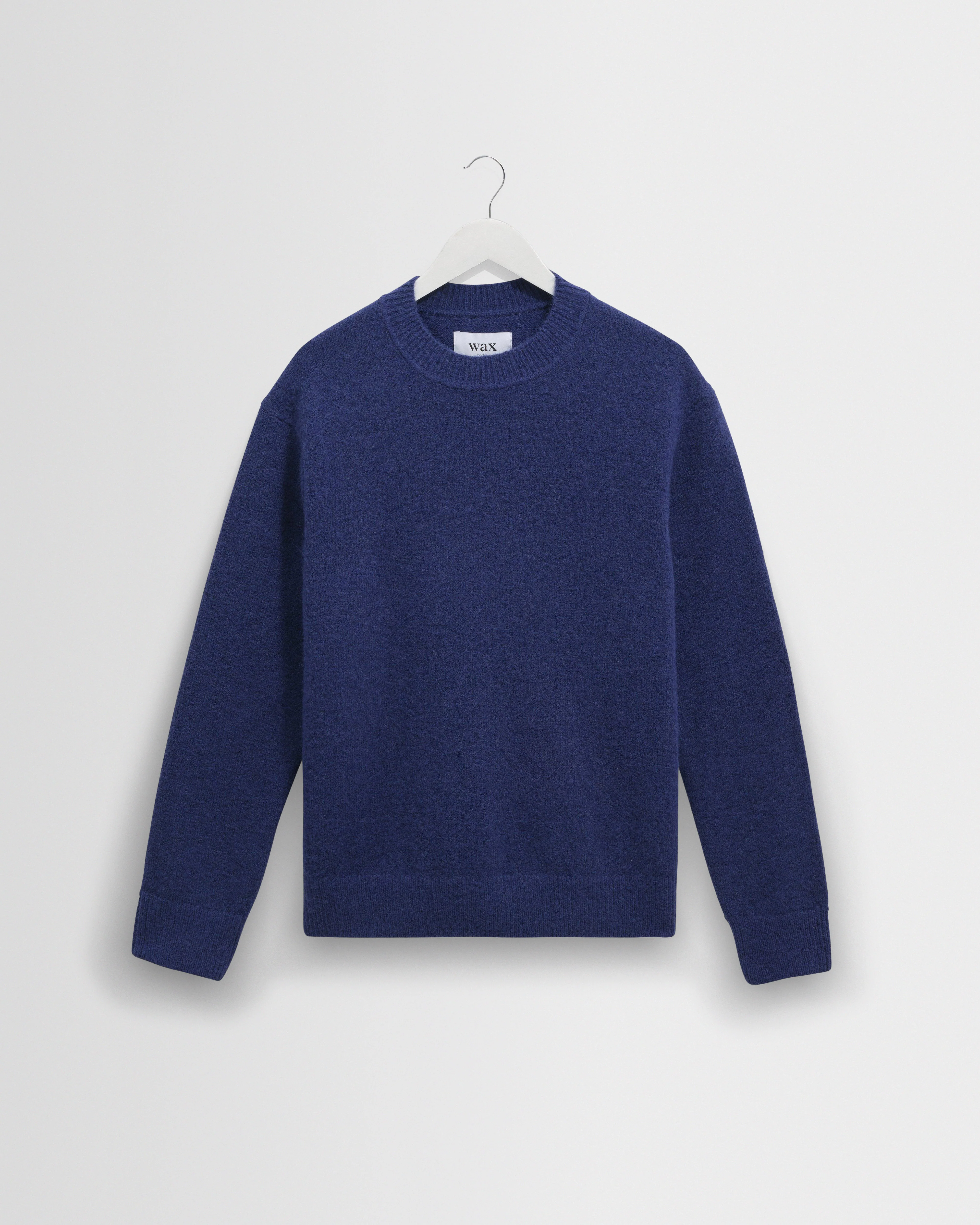Wilde - Blue Fluffy Wool Crewneck