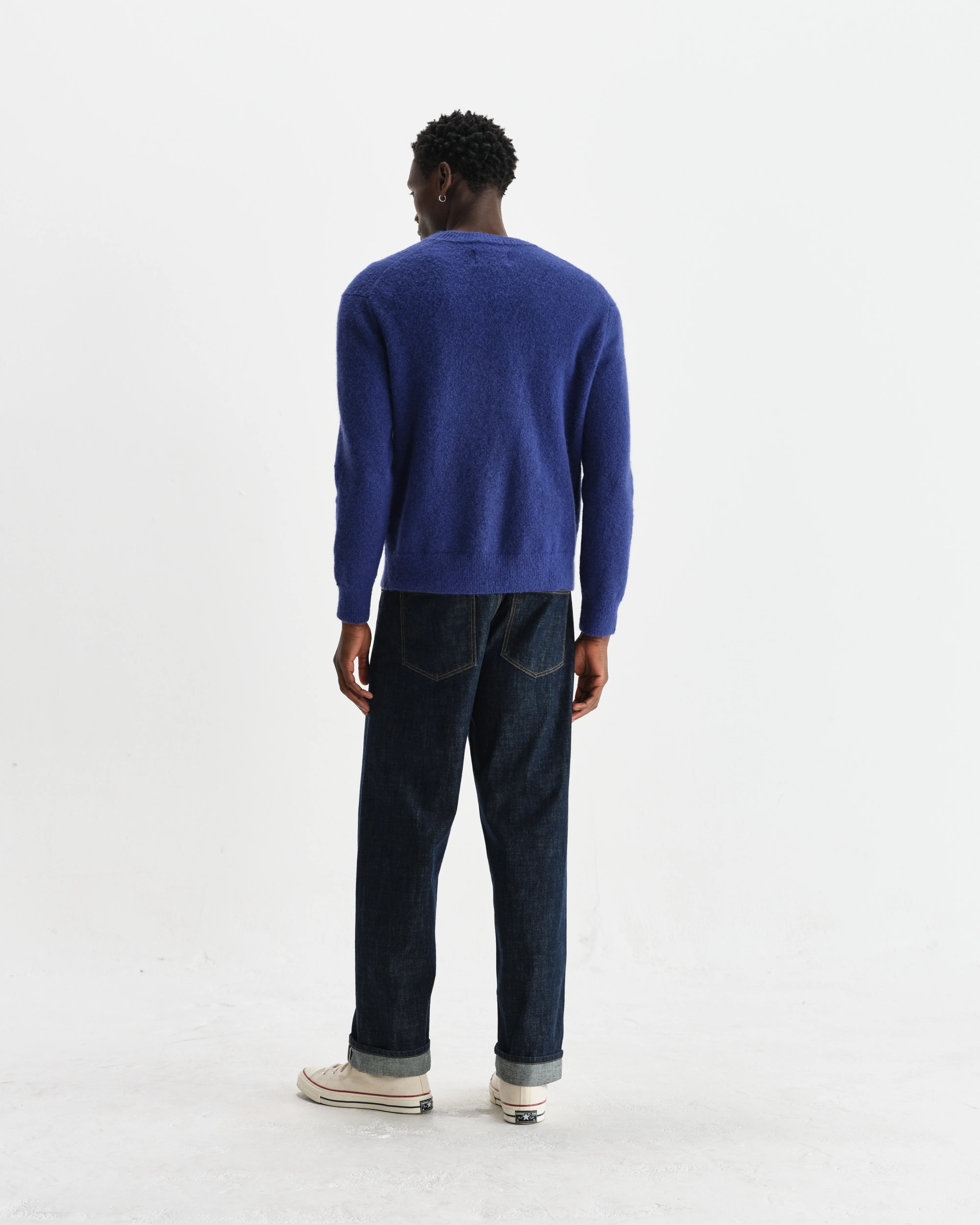 Wilde - Blue Fluffy Wool Crewneck - Image 6
