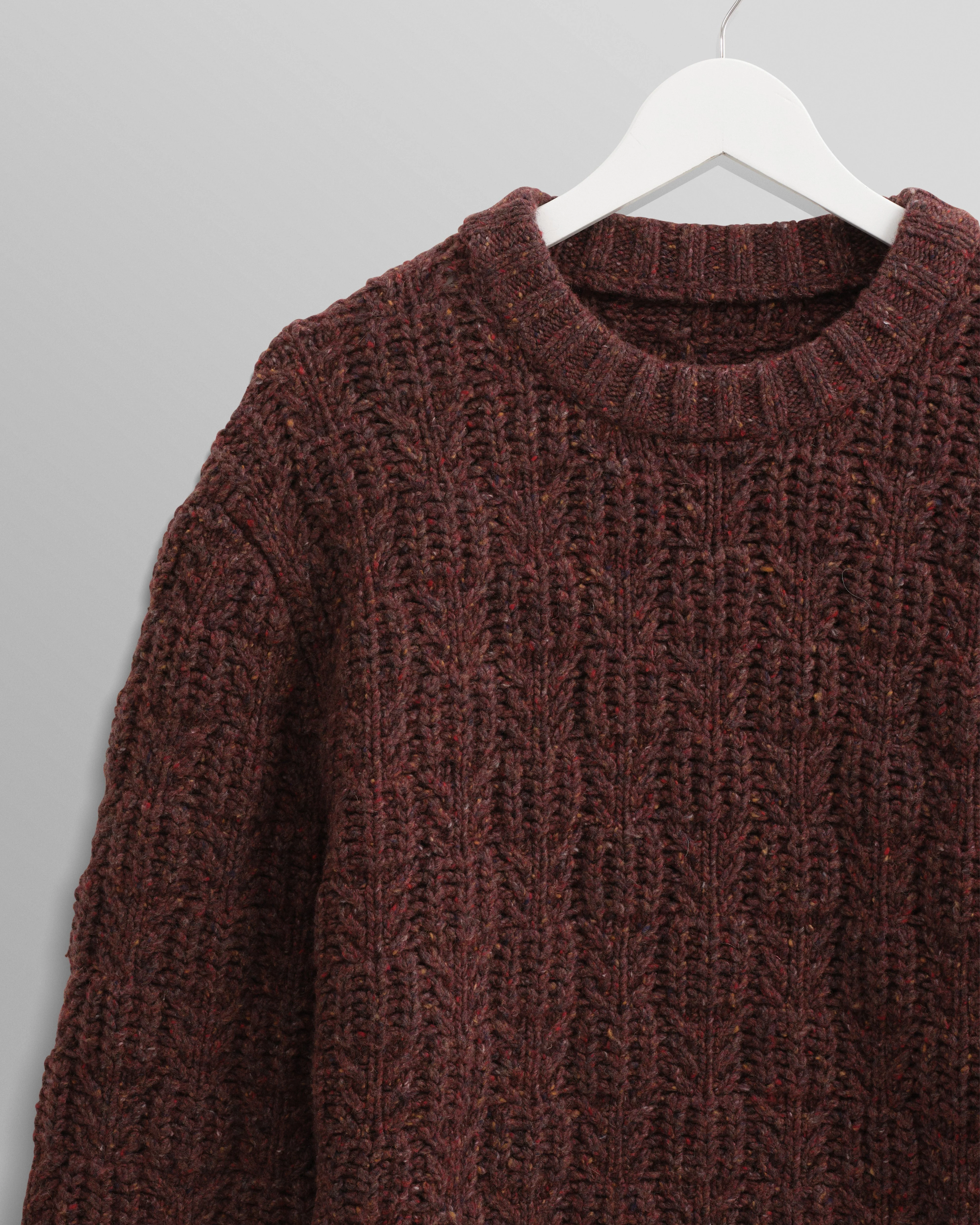 Wilde - Brown Checkerboard Leaf Jumper - Image 7