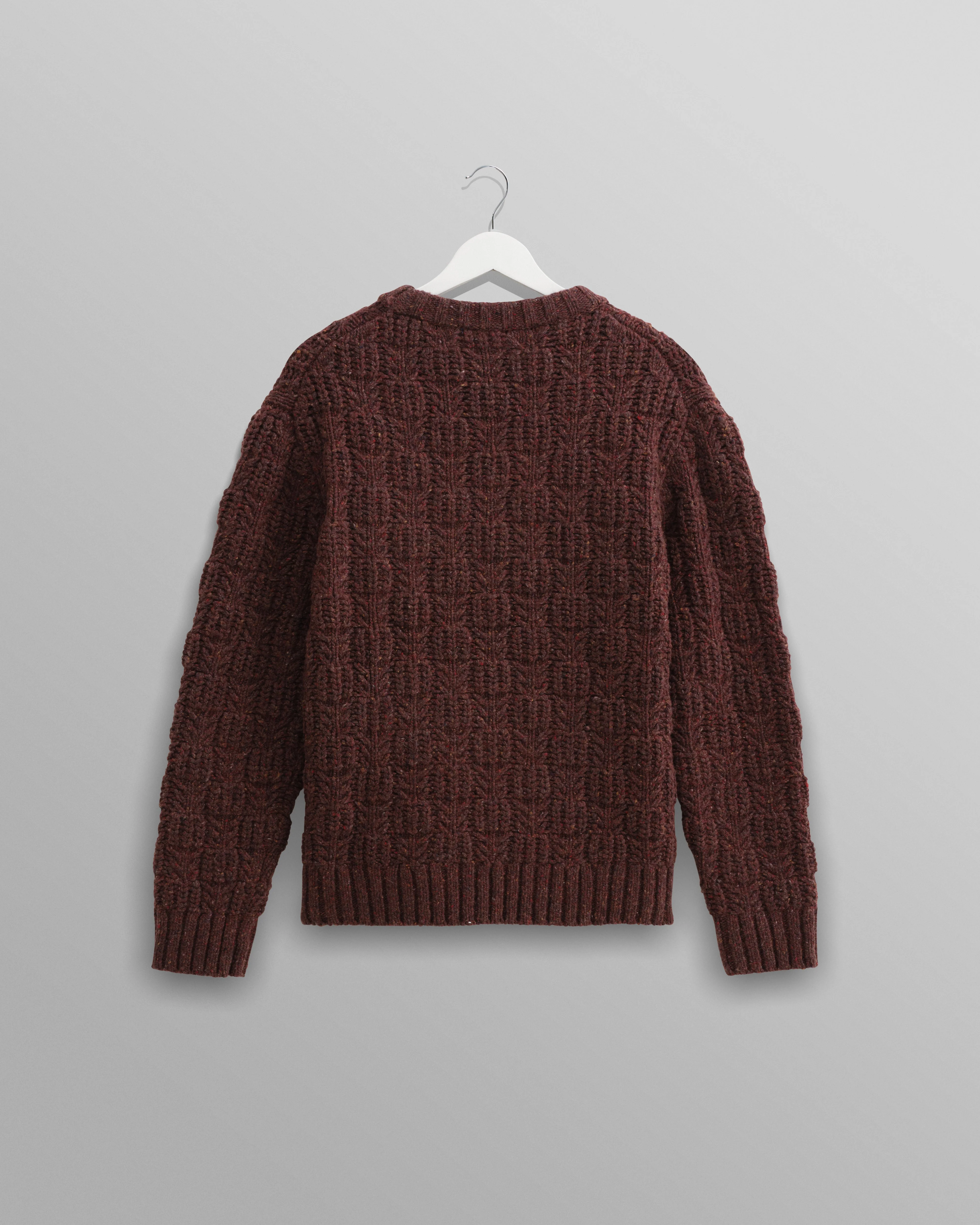Wilde - Brown Checkerboard Leaf Jumper - Image 8