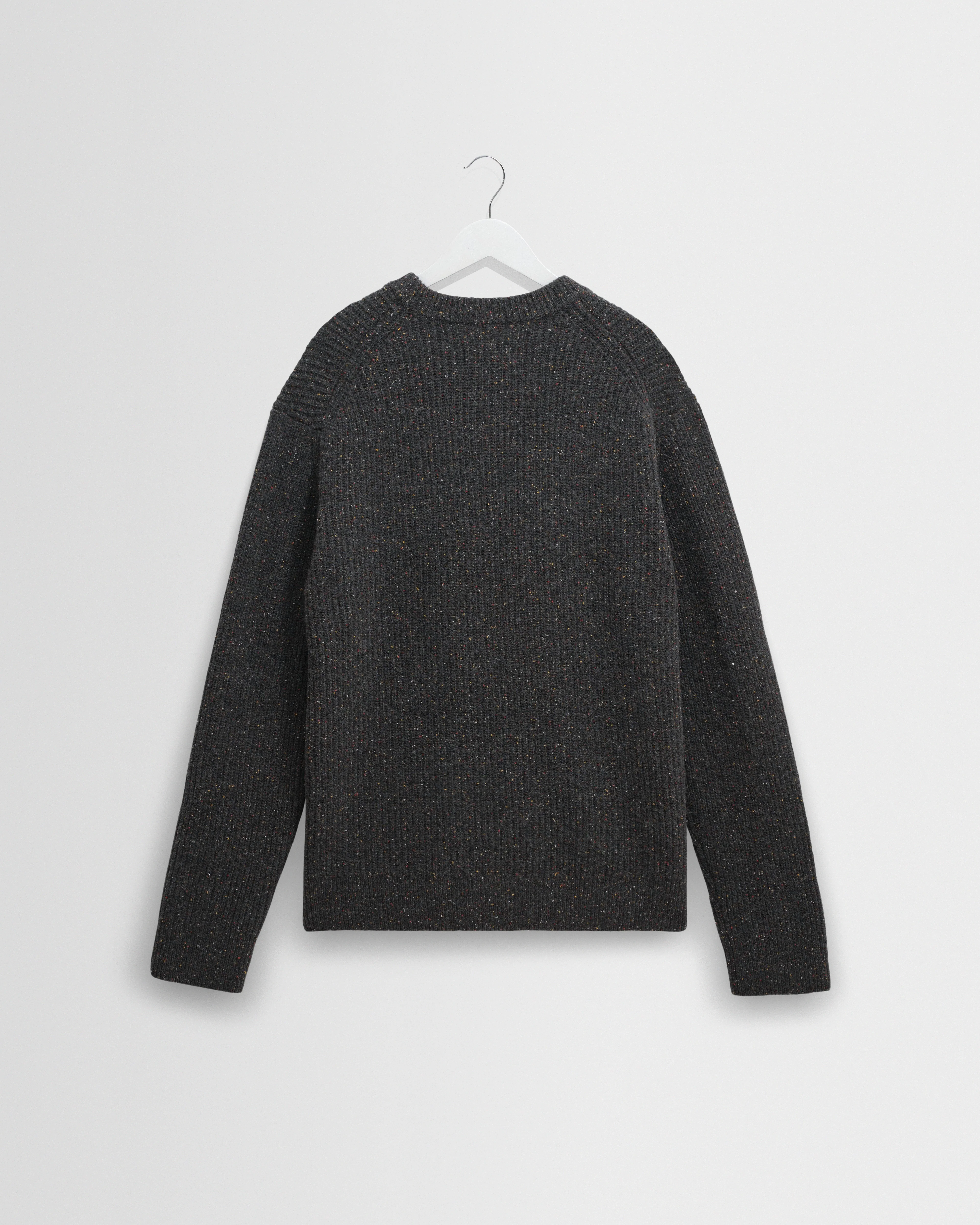 Wilde - Charcoal Donegal Wool Crewneck - Image 8