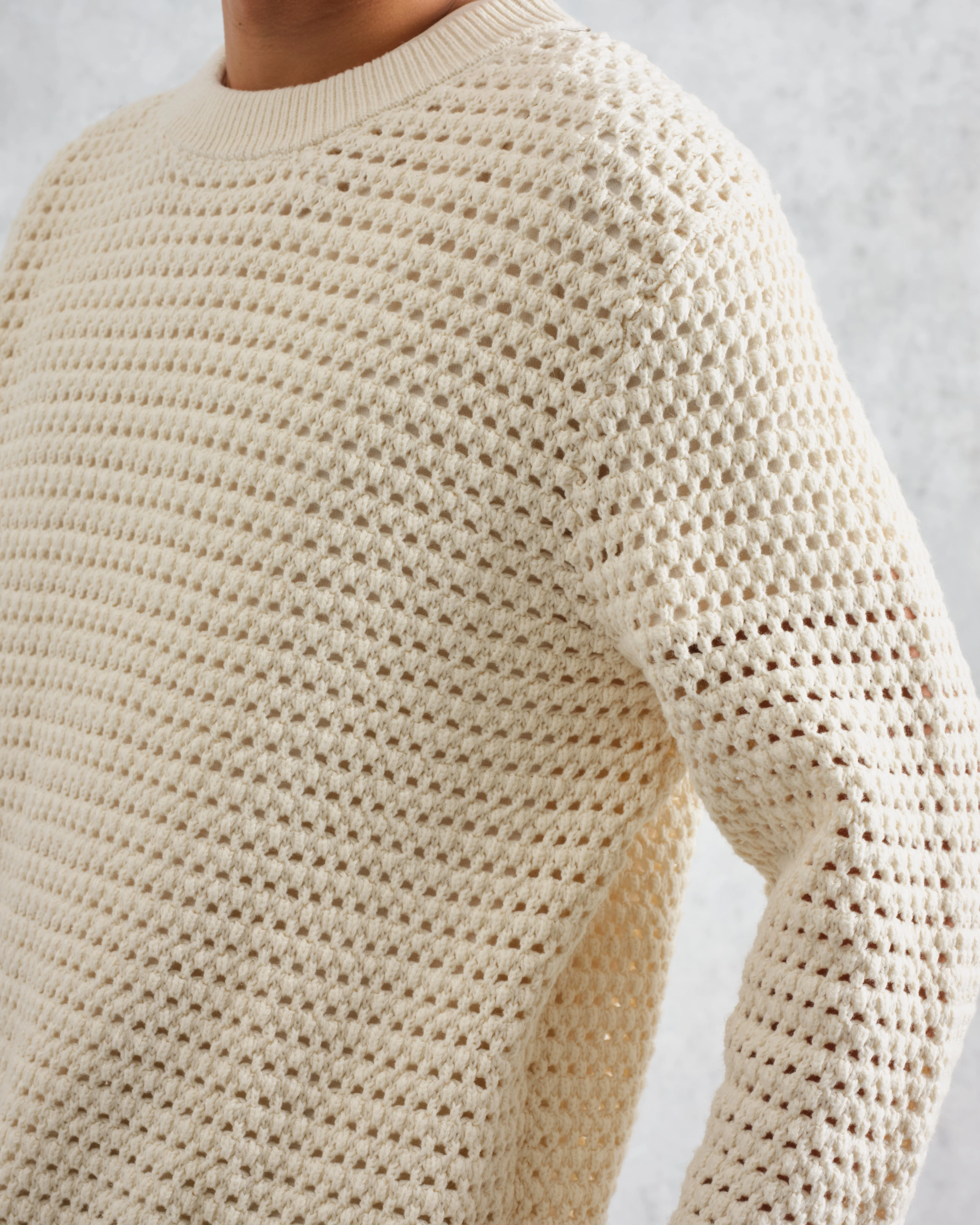 Wilde - Ecru Open Knit Jumper - Image 3