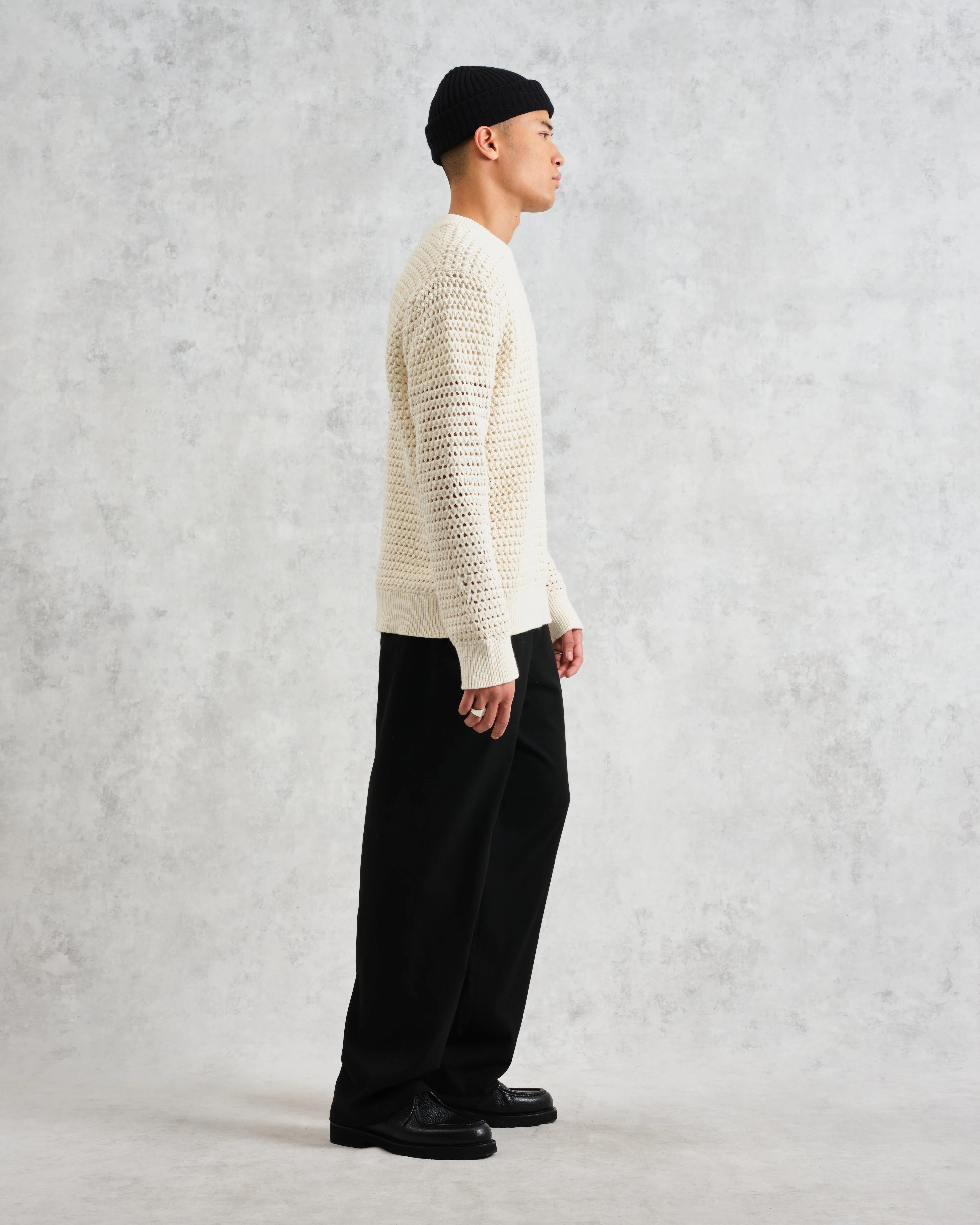 Wilde - Ecru Open Knit Jumper - Image 5
