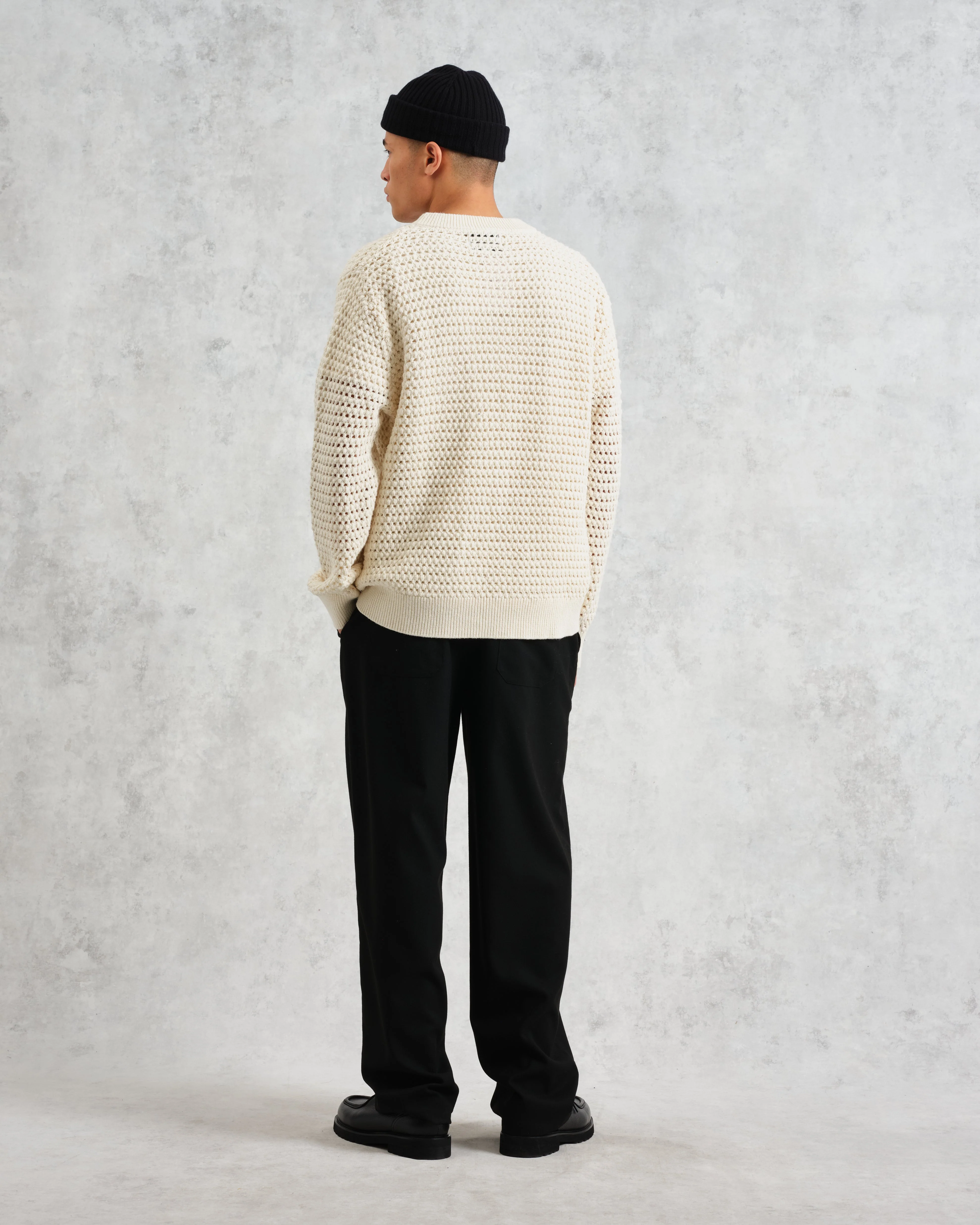 Wilde - Ecru Open Knit Jumper - Image 6