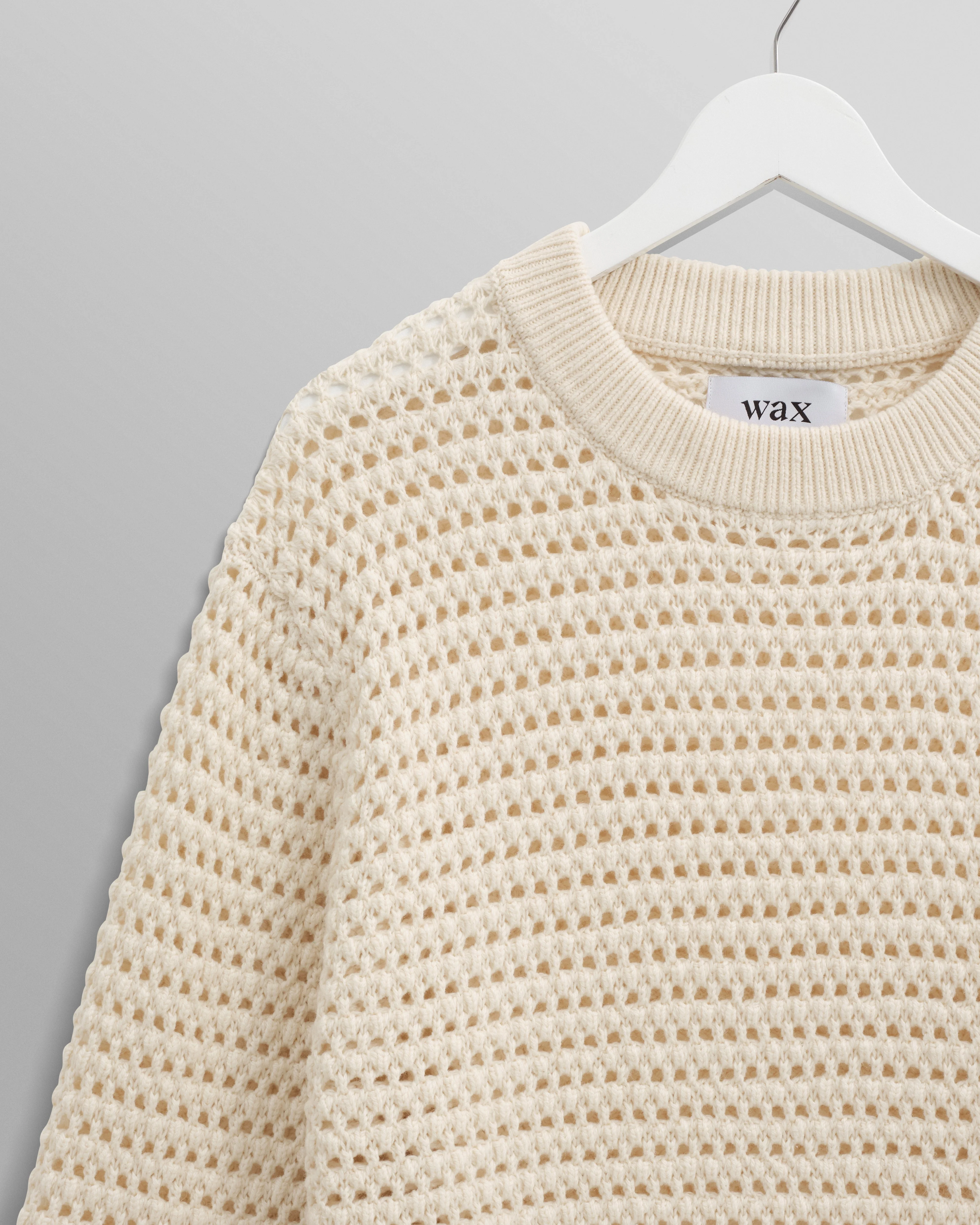 Wilde - Ecru Open Knit Jumper - Image 8