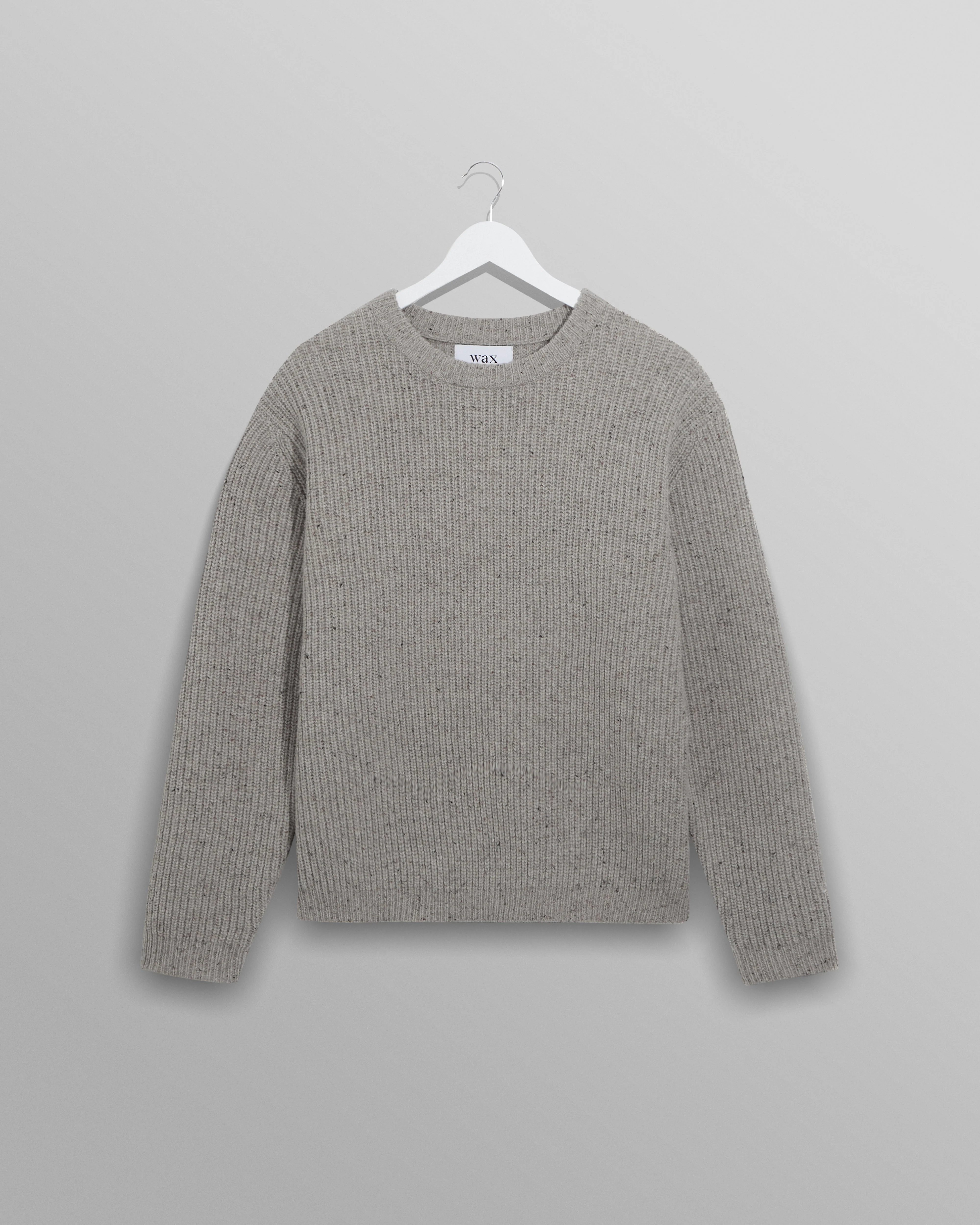 Wilde - Grey Fleck Wool Jumper