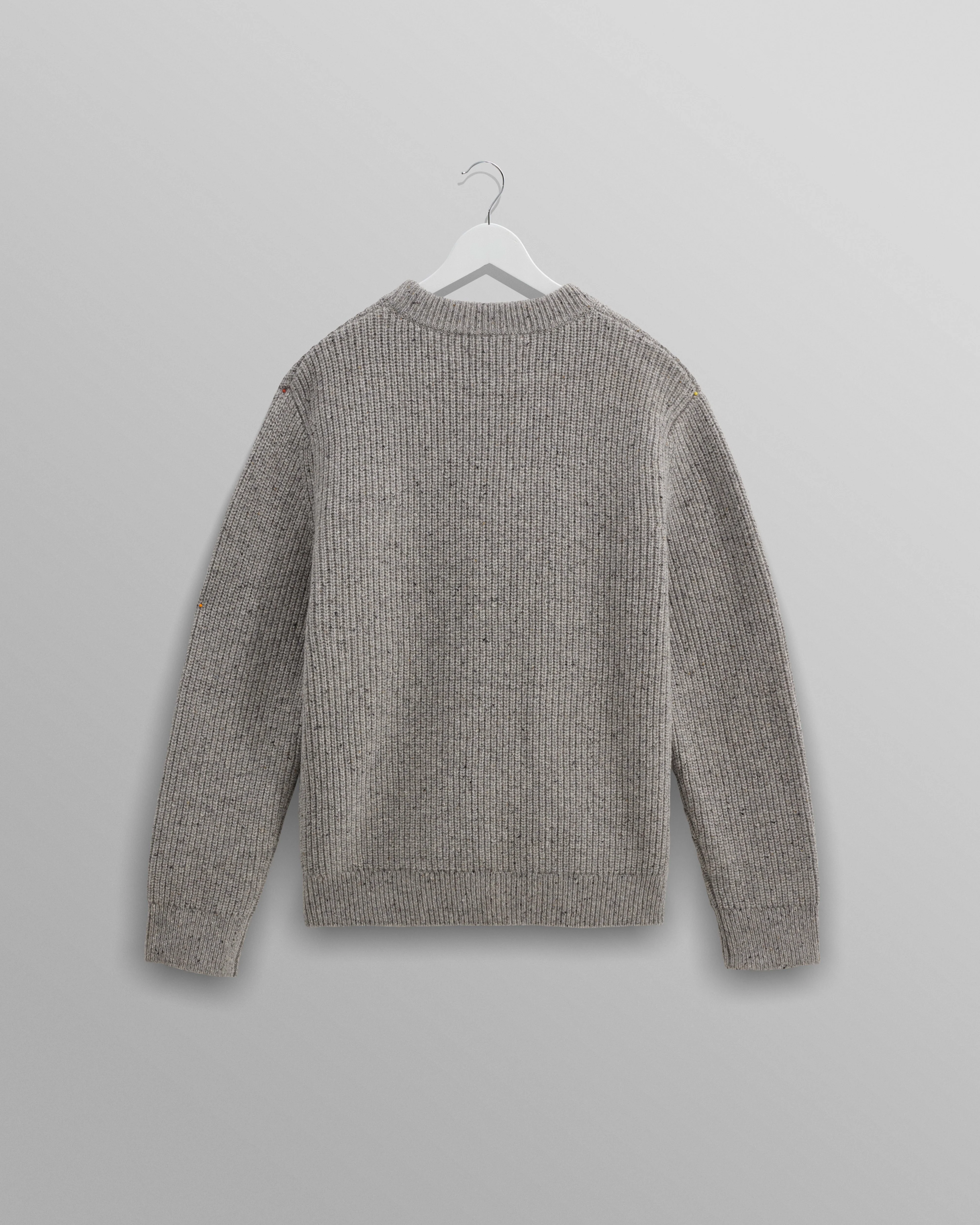 Wilde - Grey Fleck Wool Jumper - Image 10