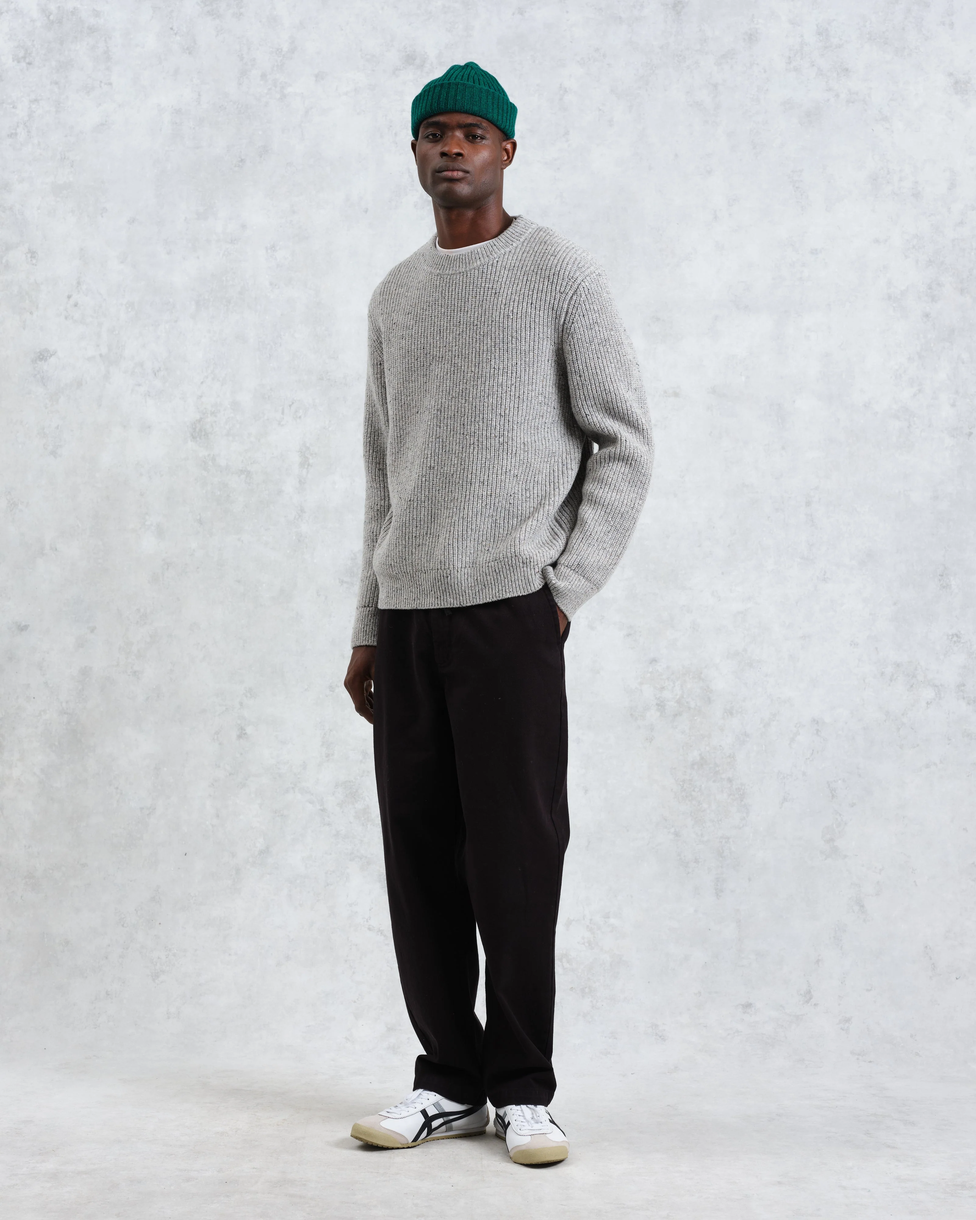 Wilde - Grey Fleck Wool Jumper - Image 5