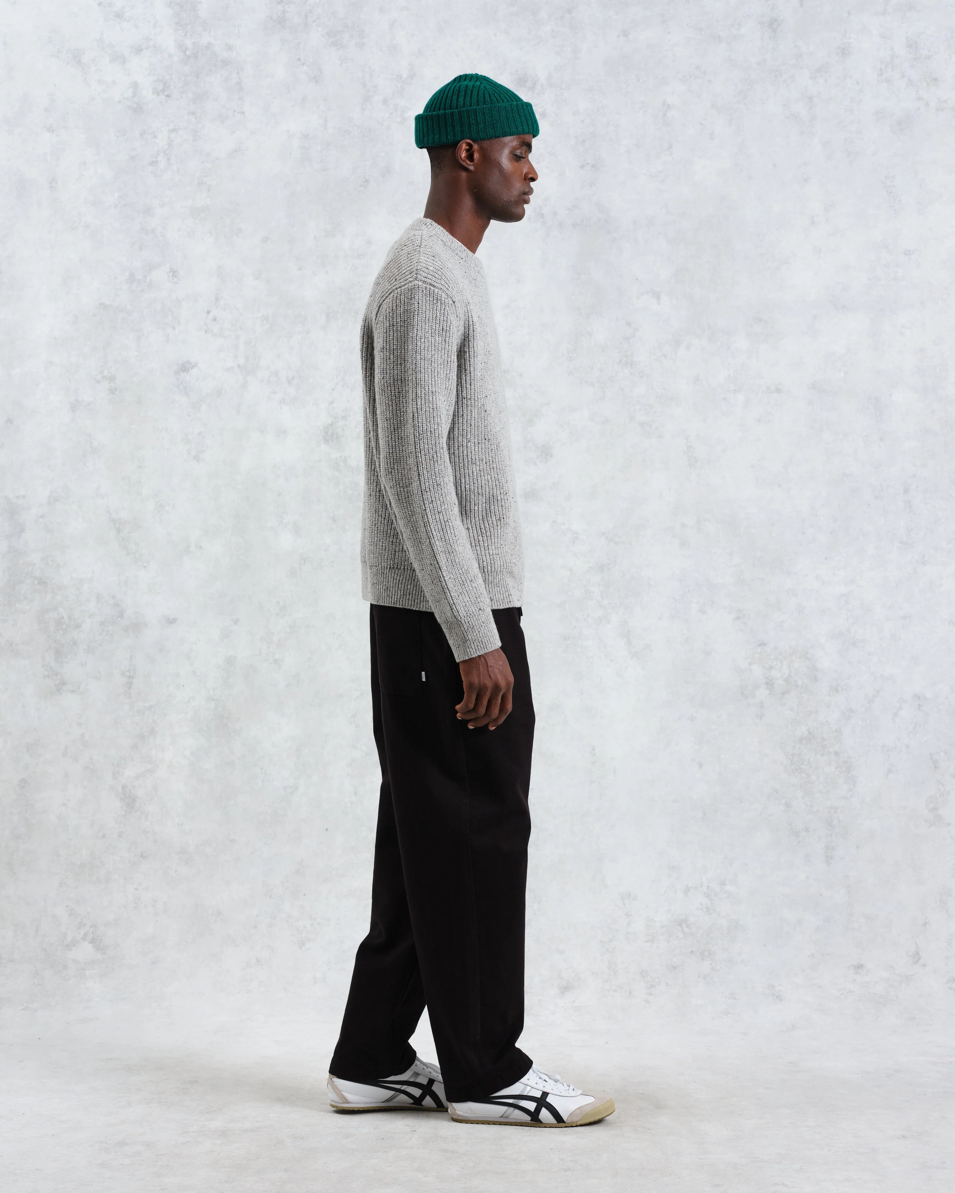Wilde - Grey Fleck Wool Jumper - Image 6