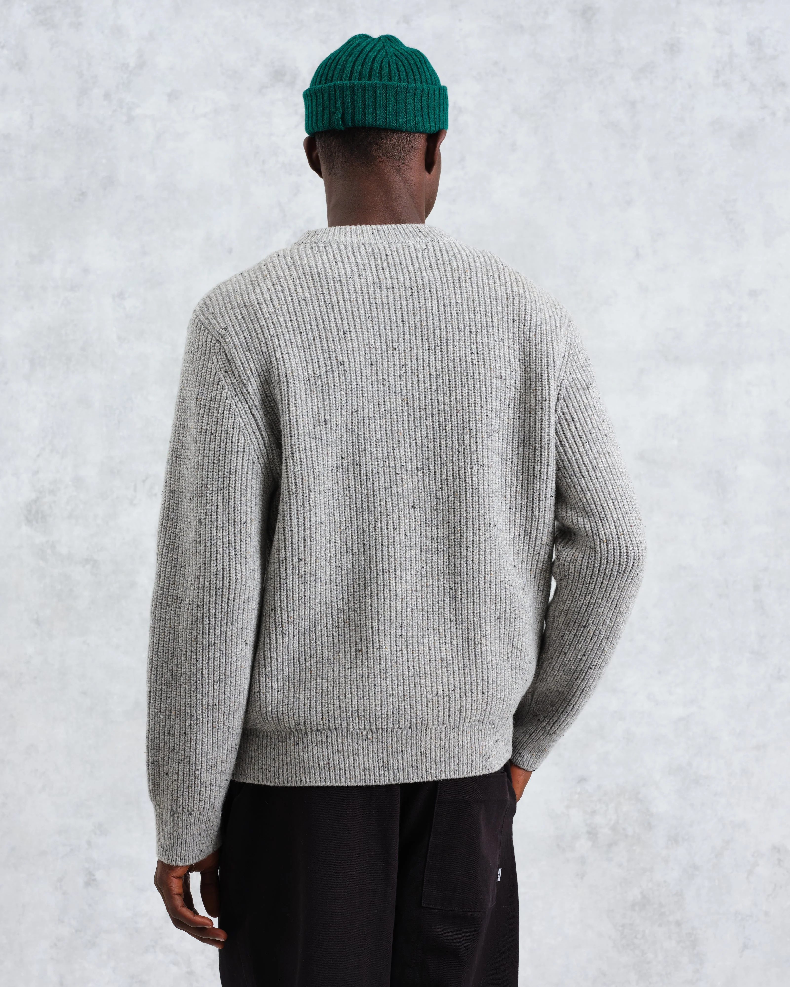 Wilde - Grey Fleck Wool Jumper - Image 8