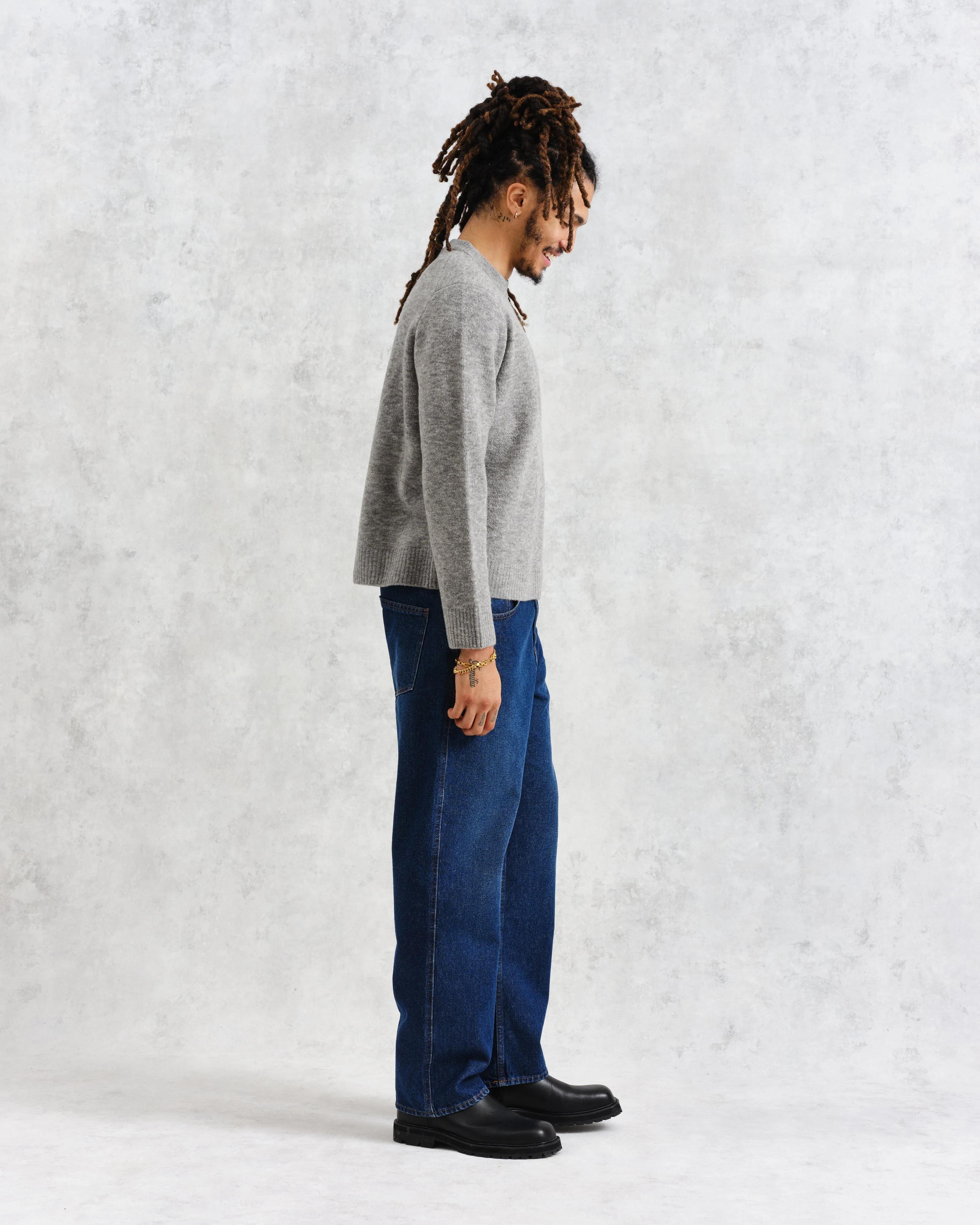 Wilde - Grey Marl Boucle Jumper - Image 5