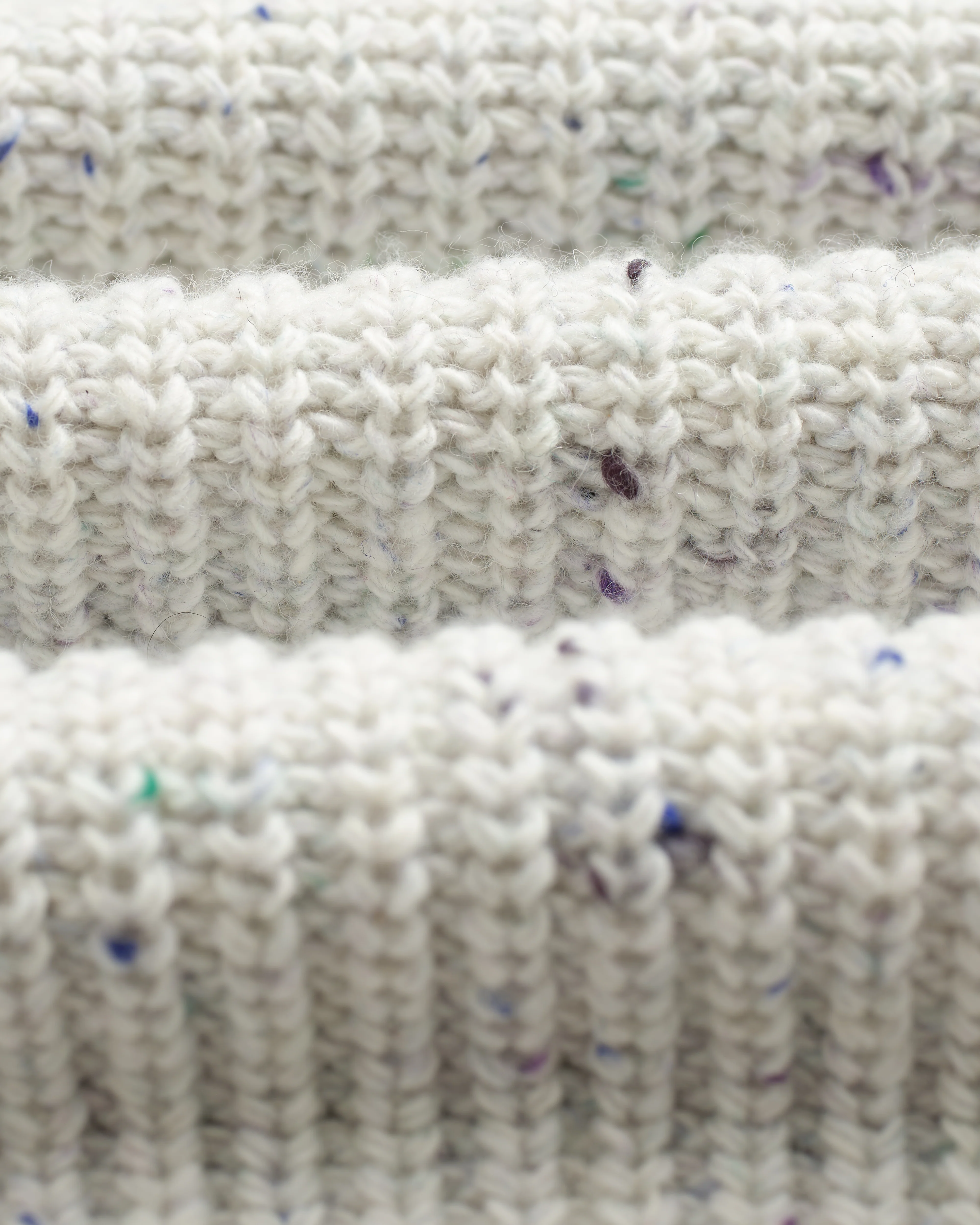 Wilde - Multicolour Fleck Ribbed Chunky Wool Crewneck - Image 9
