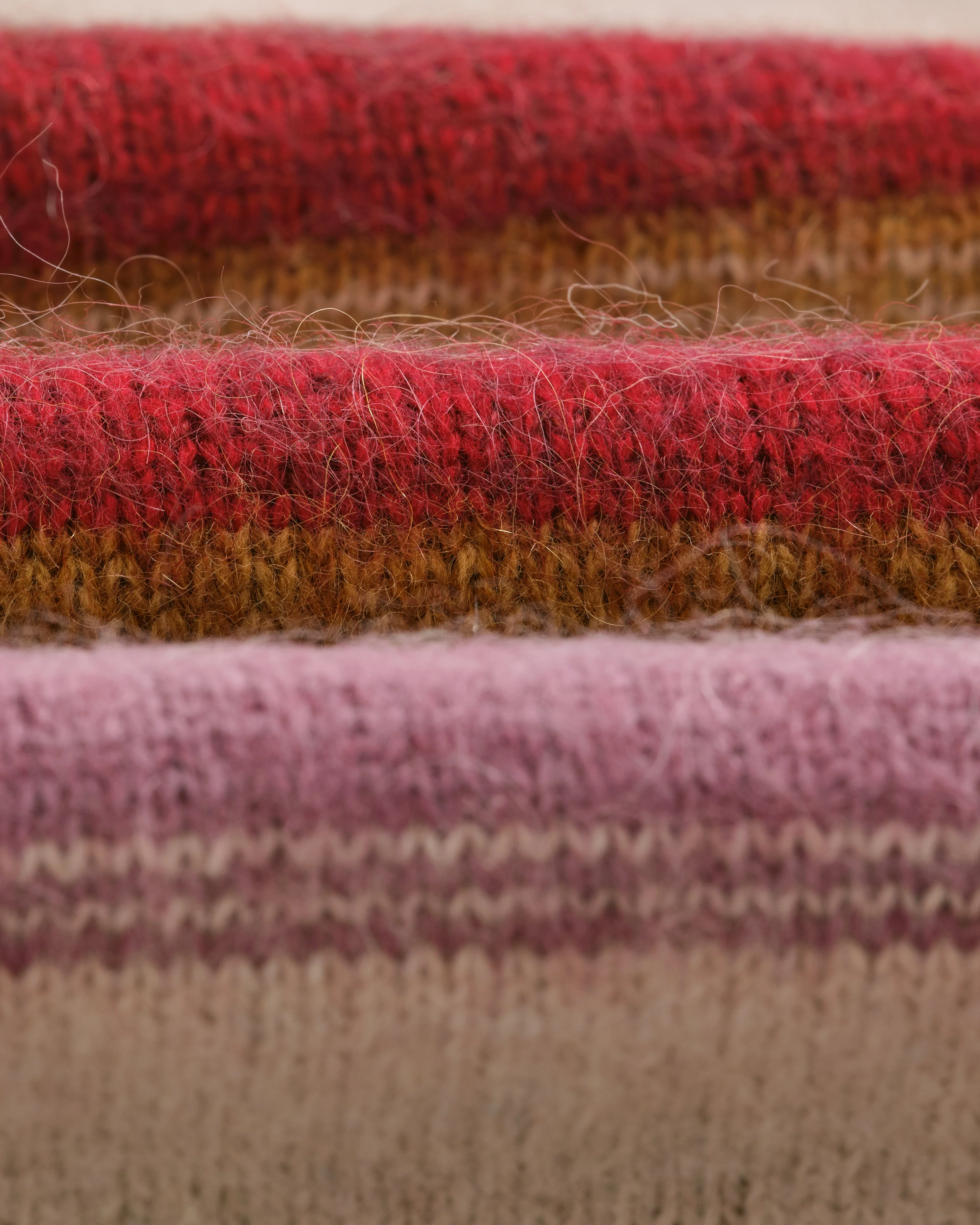 Wilde - Oatmeal Brush Stripe Wool Jumper - Image 10