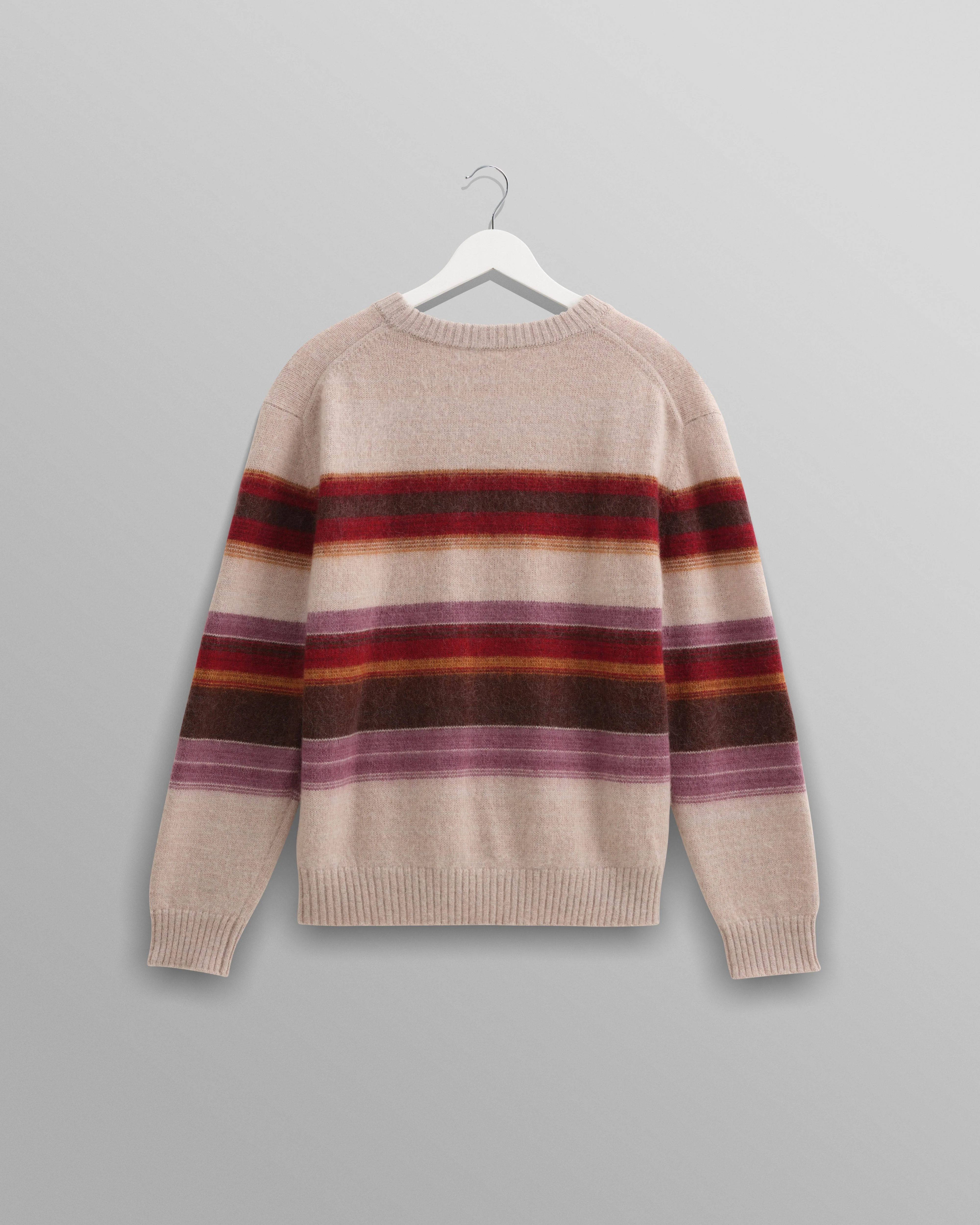 Wilde - Oatmeal Brush Stripe Wool Jumper - Image 9