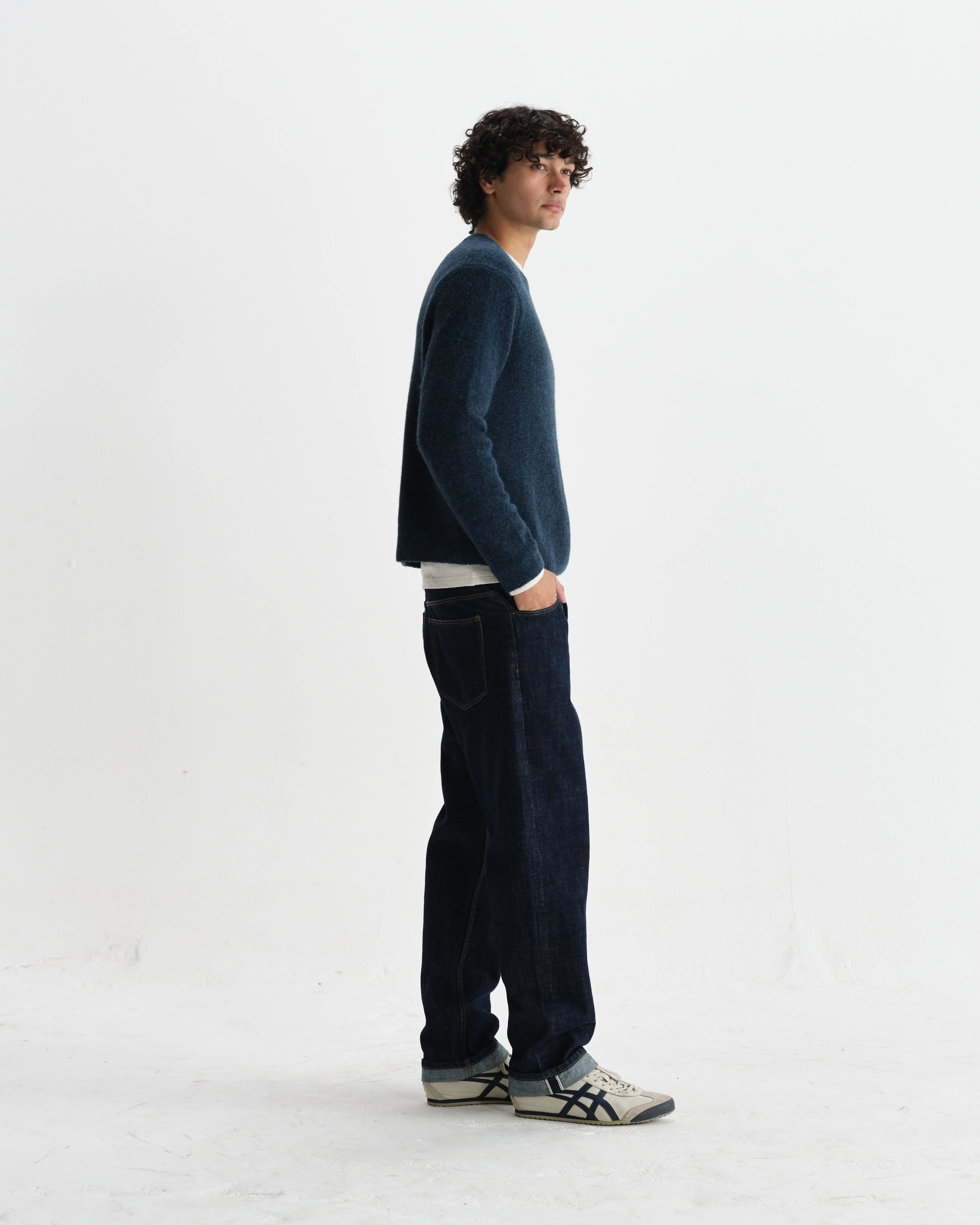 Wilde - Teal Fluffy Wool Crewneck - Image 5
