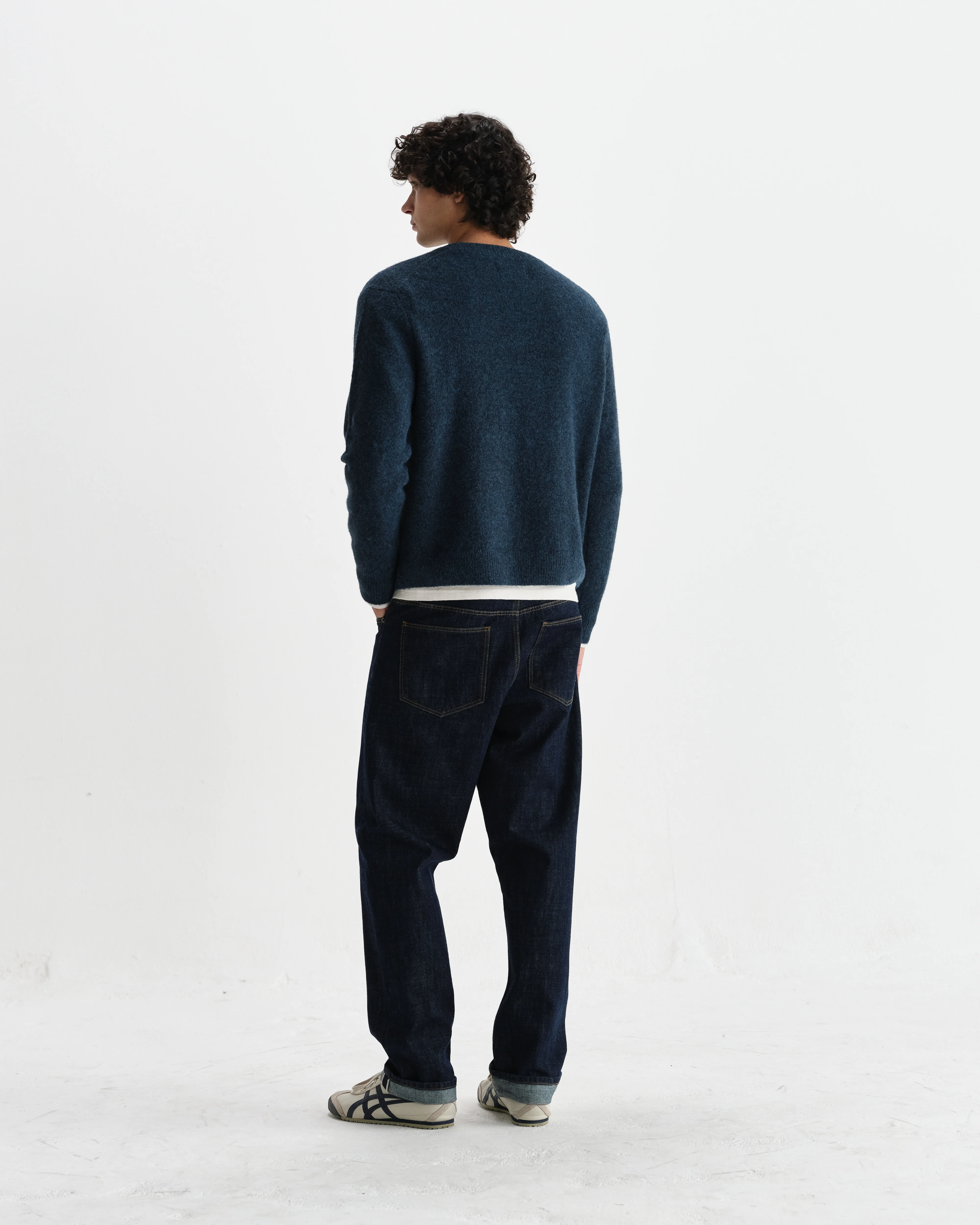 Wilde - Teal Fluffy Wool Crewneck - Image 6