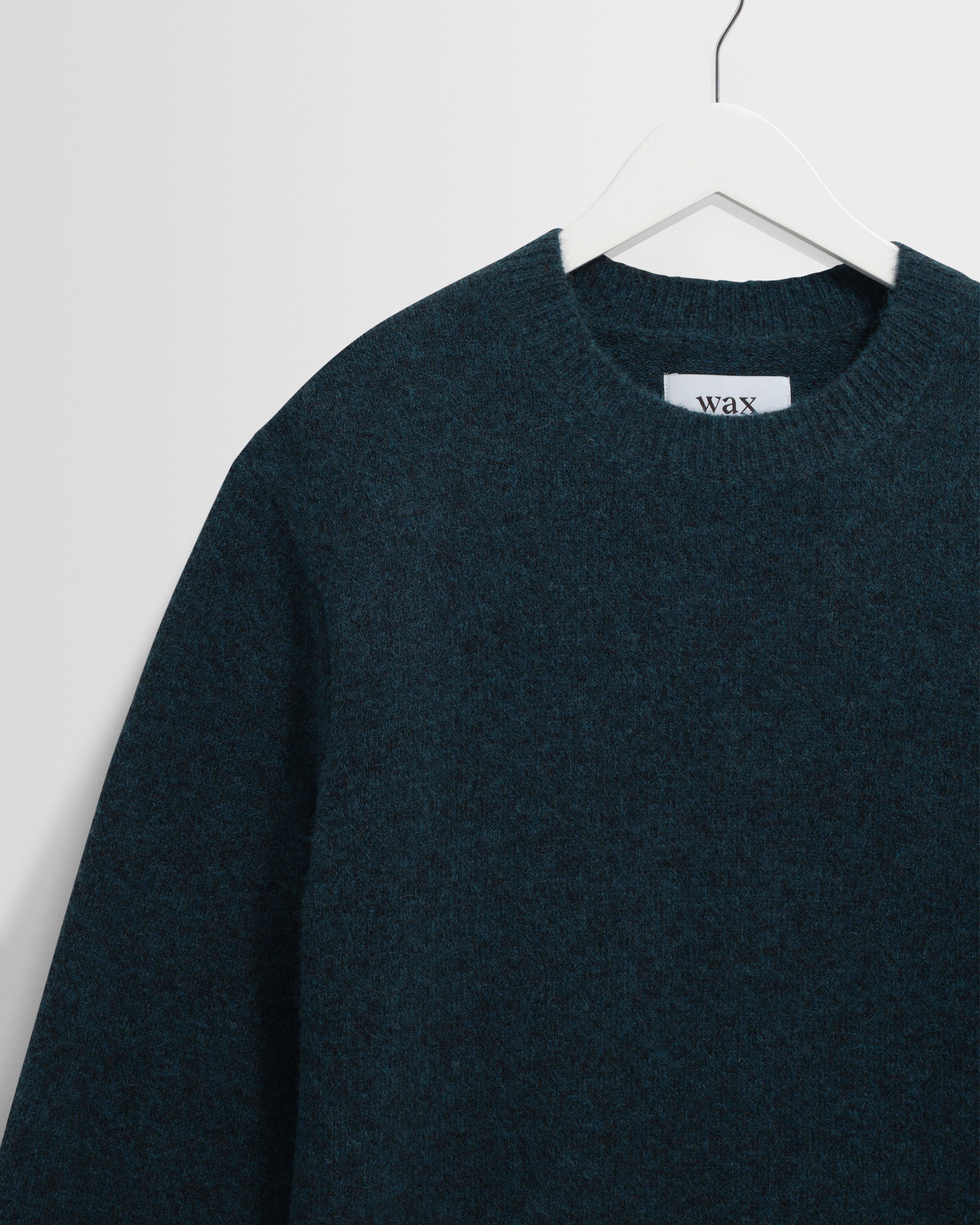 Wilde - Teal Fluffy Wool Crewneck - Image 7